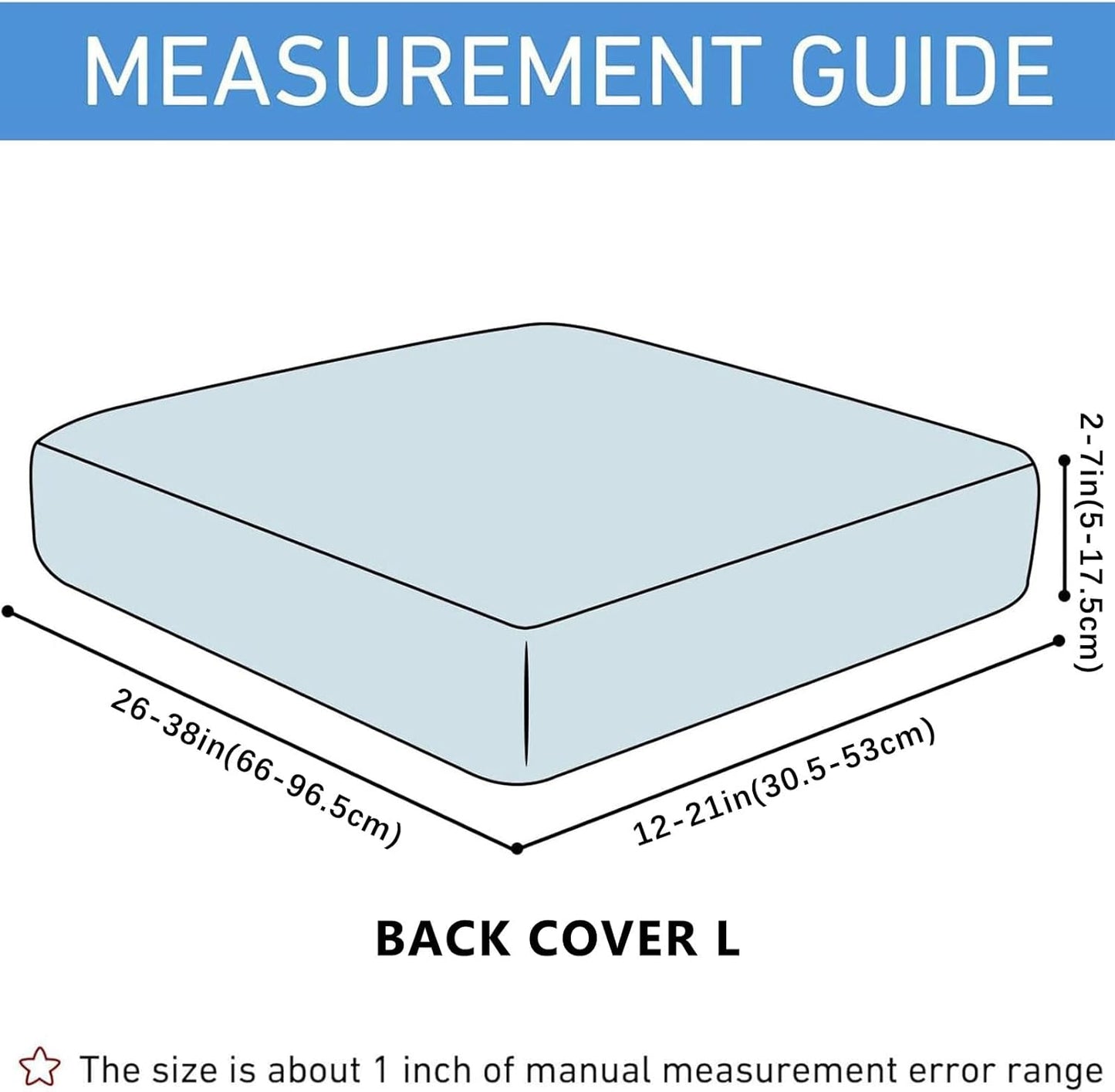 hyha Waterproof Couch Cushion Covers for Pets, Non Slip Sofa Seat Cover for Dogs Washable, Soft Thick Stretch Jacquard Fabric, Sofa Slipcovers with Elastic Bottom (1 Piece for Backrest L, Beige)