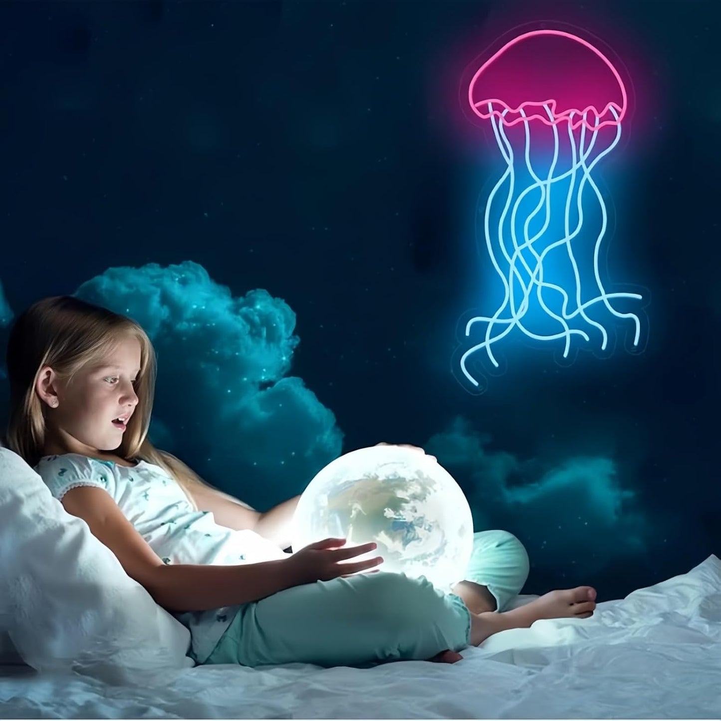 LED Decorative Lights USB Mountains Sunrise Sunset Led Neon Signs Home Decoration Wall Art Holiday Gift Brightness Adjustable 15.7''x15''