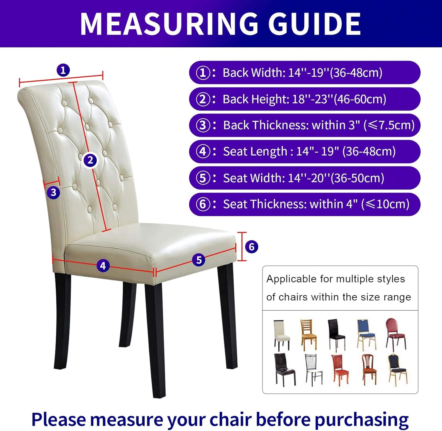 Howhic Stretch Chair Covers for Dining Room Set of 4, Removable Washable Dining Room Chair Covers, Dining Chair Slipcovers Seat Protector, Great Home Decor and Banquet Upholstery (Gray, 4 Pack)