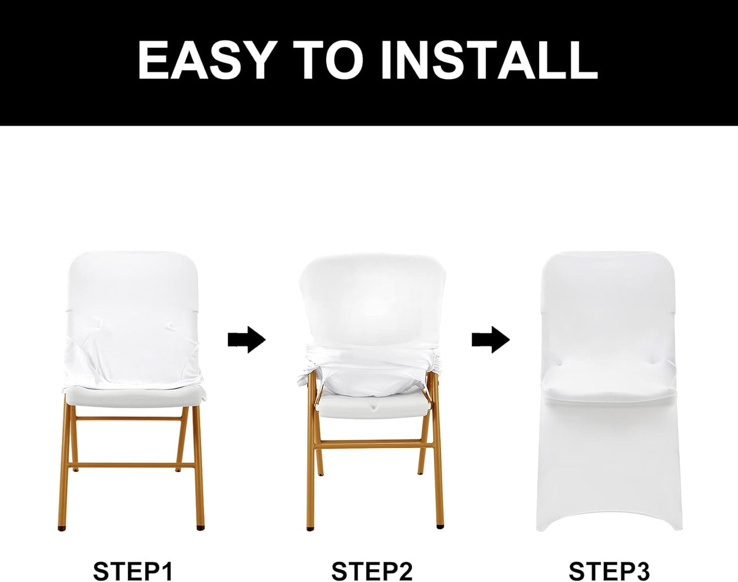 Spandex Chair Covers - 25PCS Removable, Washable Protectors for Living Room, Party, Banquet, Wedding, Hotel (Dark Red)