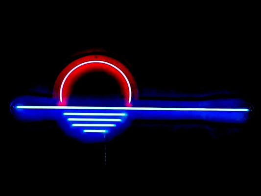 LED Decorative Lights USB Mountains Sunrise Sunset Led Neon Signs Home Decoration Wall Art Holiday Gift Brightness Adjustable 16.5''x9.5''