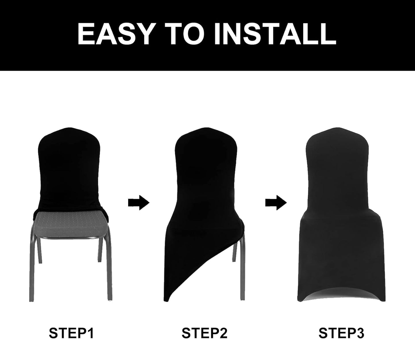 Spandex Chair Covers, 25PCS, Washable Protector for Living Room, Party, Banquet, Wedding, Hotel (Emerald)