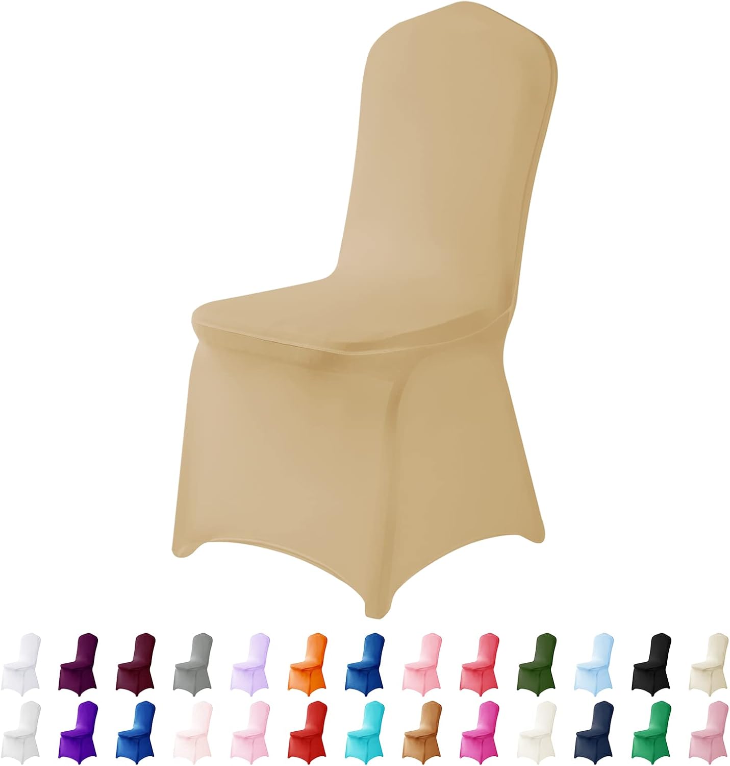 Spandex Chair Covers, 25PCS, Removable Washable Protector for Living Room, Party, Banquet, Wedding, Hotel