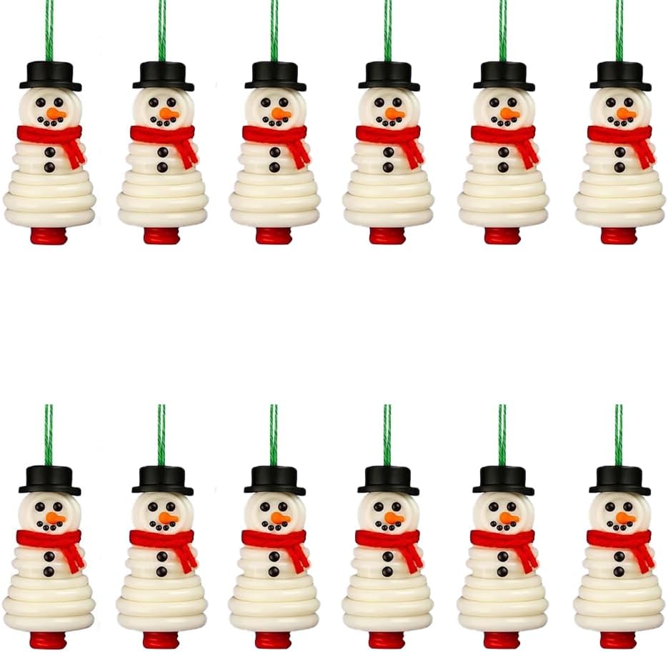 DIY Christmas Button Ornament Making Set - Snowman/Santa/Angel, Fun Holiday Craft Kit for All Ages, Ideal Xmas Tree Hanging Decor & Festive Gifts (B12)