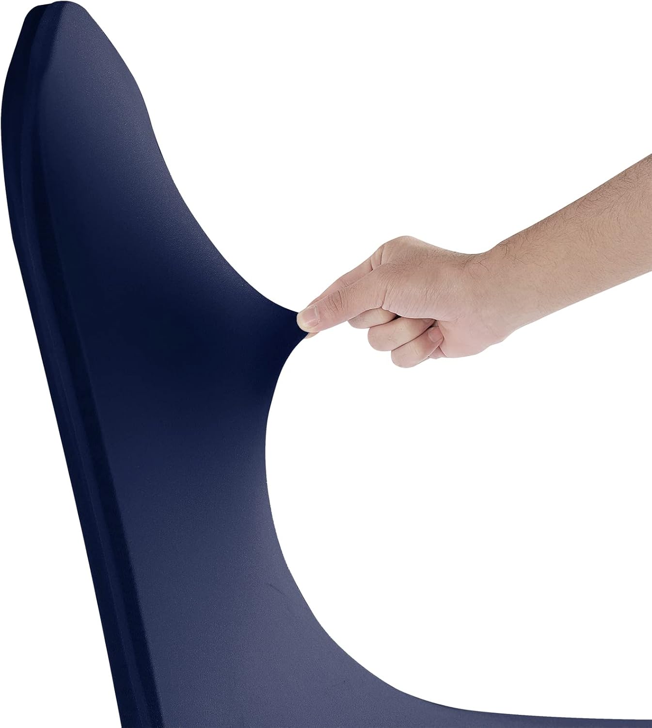 SUPERO Navy Chair Cover, 12PCS Stretch Waterproof Polyester, Protector Chair Cover for Party, Banquet, Wedding Event, Hotel, Universal Fit