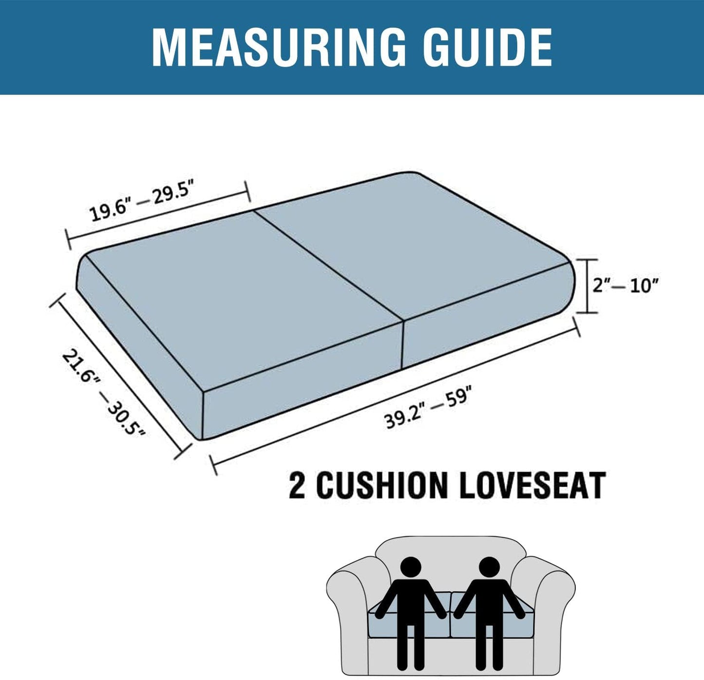 H.VERSAILTEX Super Stretch Stylish Cushions Covers/Furniture Cover Spandex Jacquard Small Checked Pattern Super Soft Slipcover Washable Individual