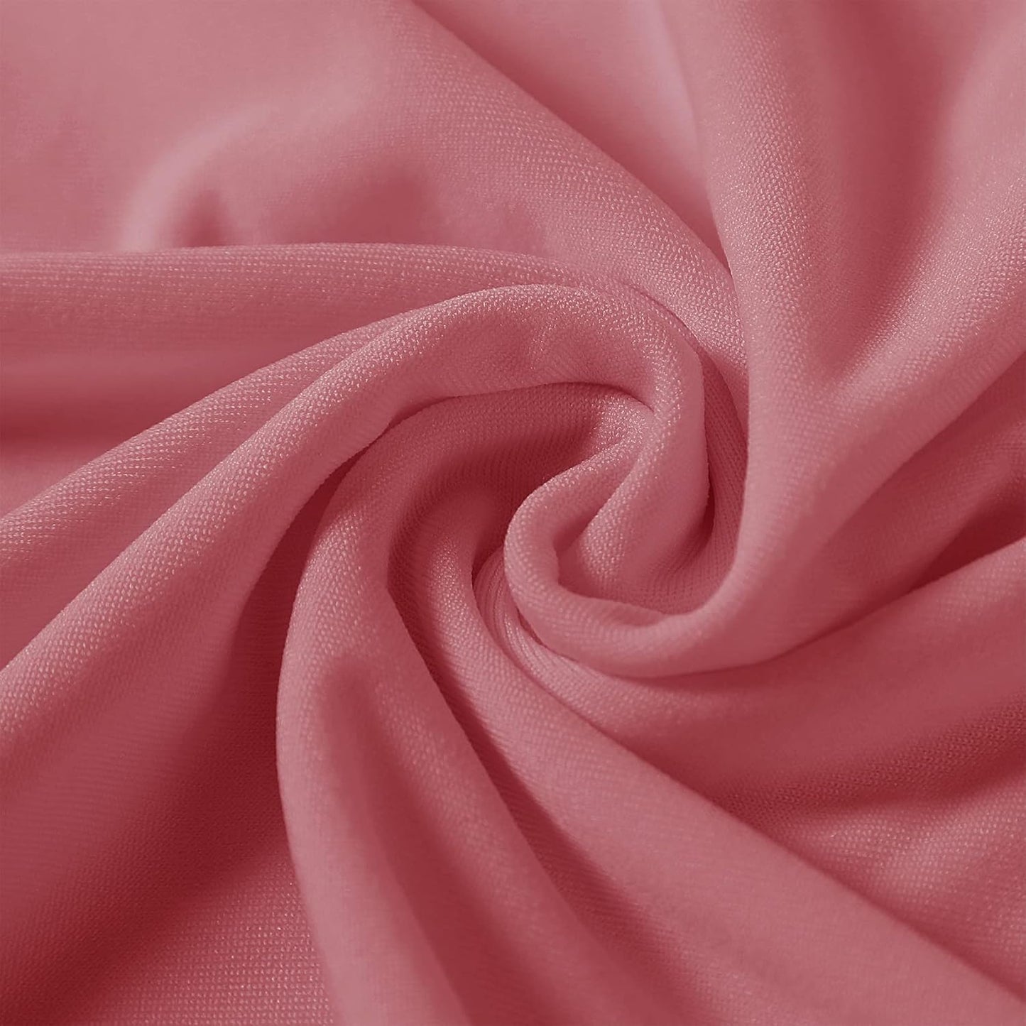 Spandex Chair Covers, 12PCS, Removable Washable Protector Stretch Covers for Living Room, Party, Banquet, Wedding, Hotel (Dusty Pink)