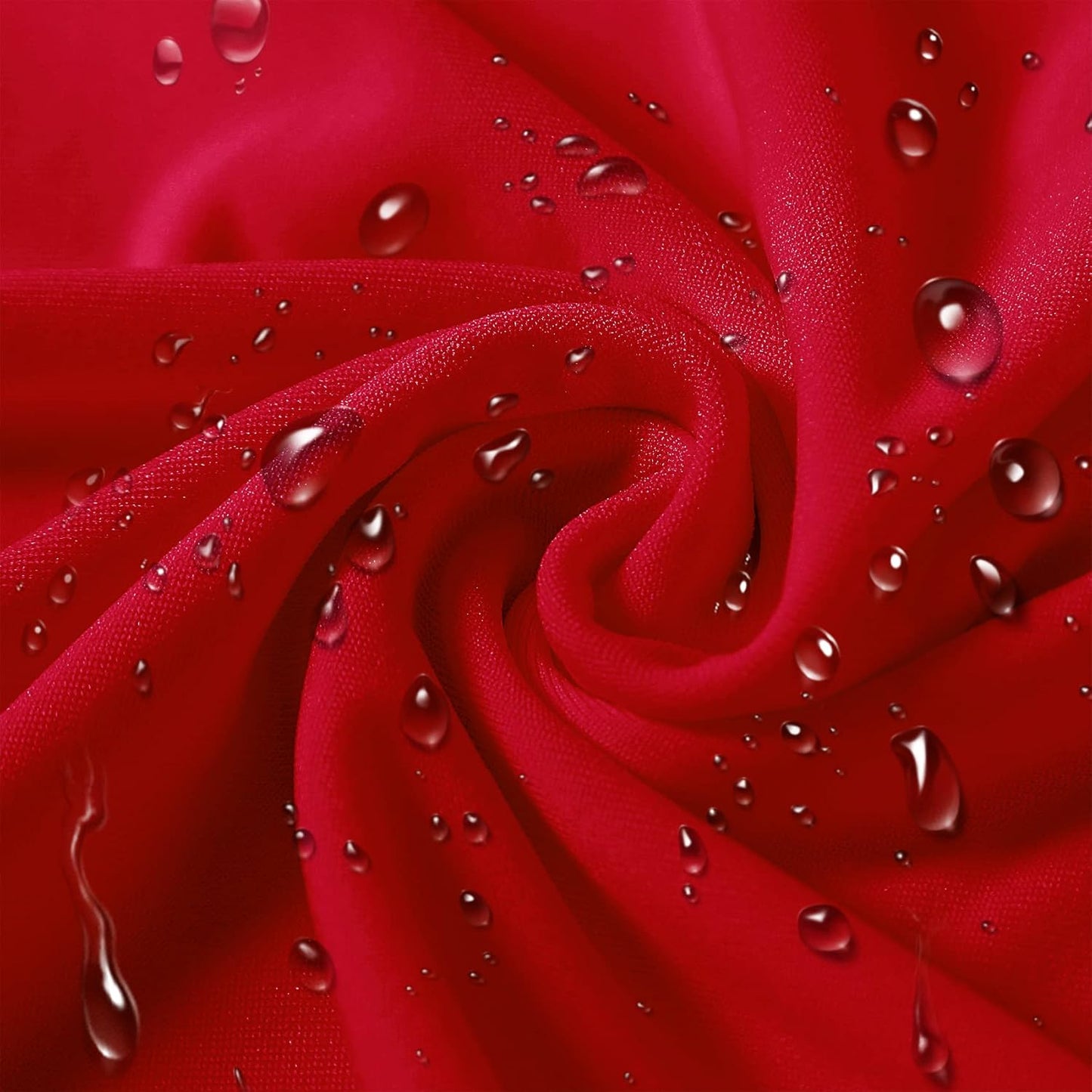 SUPERO Waterproof Spandex Chair Cover 25PCS, Stretch Dining Chair Covers, Polyester Outdoor Chair Covers, Protector Stretch Chair Cover for Party Universal, Banquet, Wedding Event, Hotel(Red)