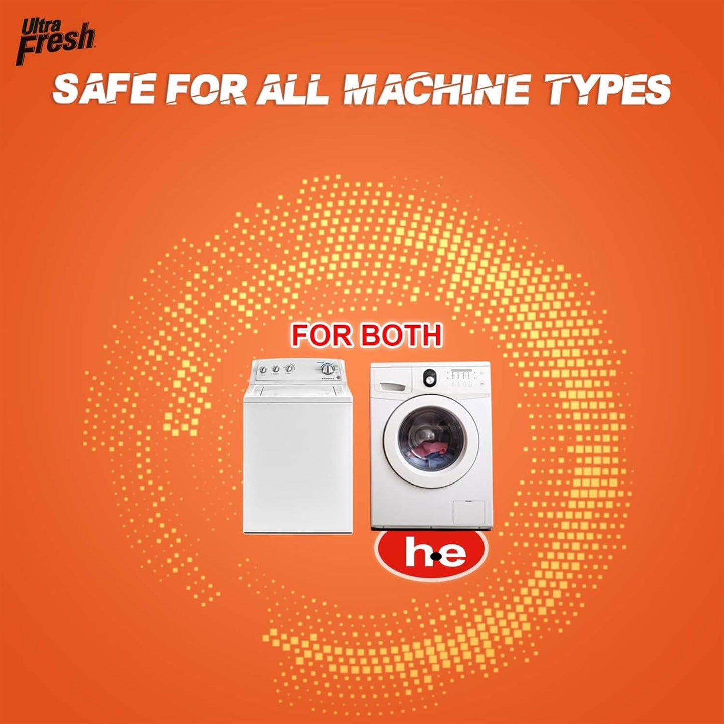 Ultra Fresh 5 Gallon Liquid Laundry Detergent Washing Soap for All Machine Types, 6X Platinum, Up to 640 Loads, Original Blue