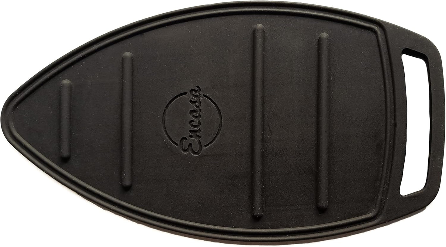 Encasa Homes Silicon Mat for Hot Iron Rest - Heat Resistant, Anti - Slip, Thicker Pad for Protecting Your Table During Ironing, Non-Burning, Machine Washable, Durable - Black