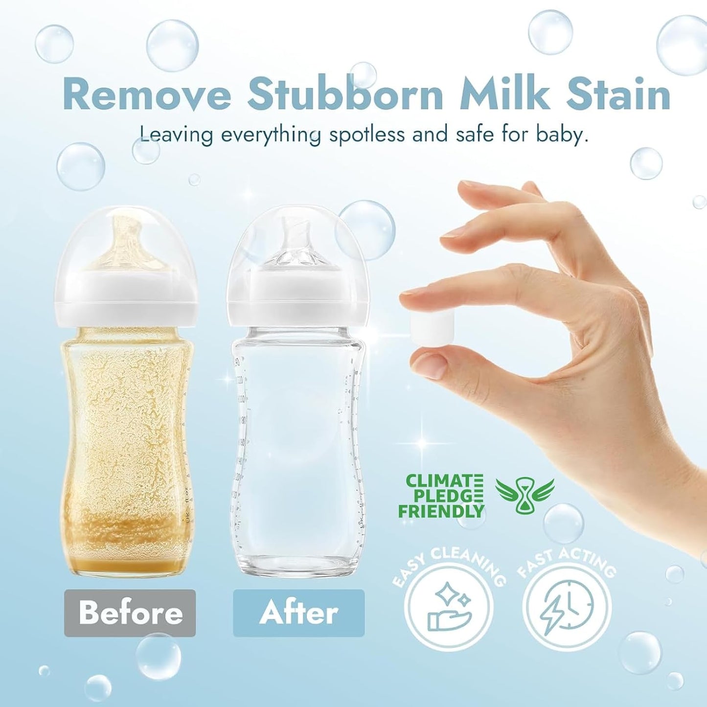 Papablic 120Pcs Official Detergent Soap Tablets for Baby Brezza,GROWNSY,Momcozy Bottle Washer Pro, Effective Cleaning with Safe Highly Concentrated Formula