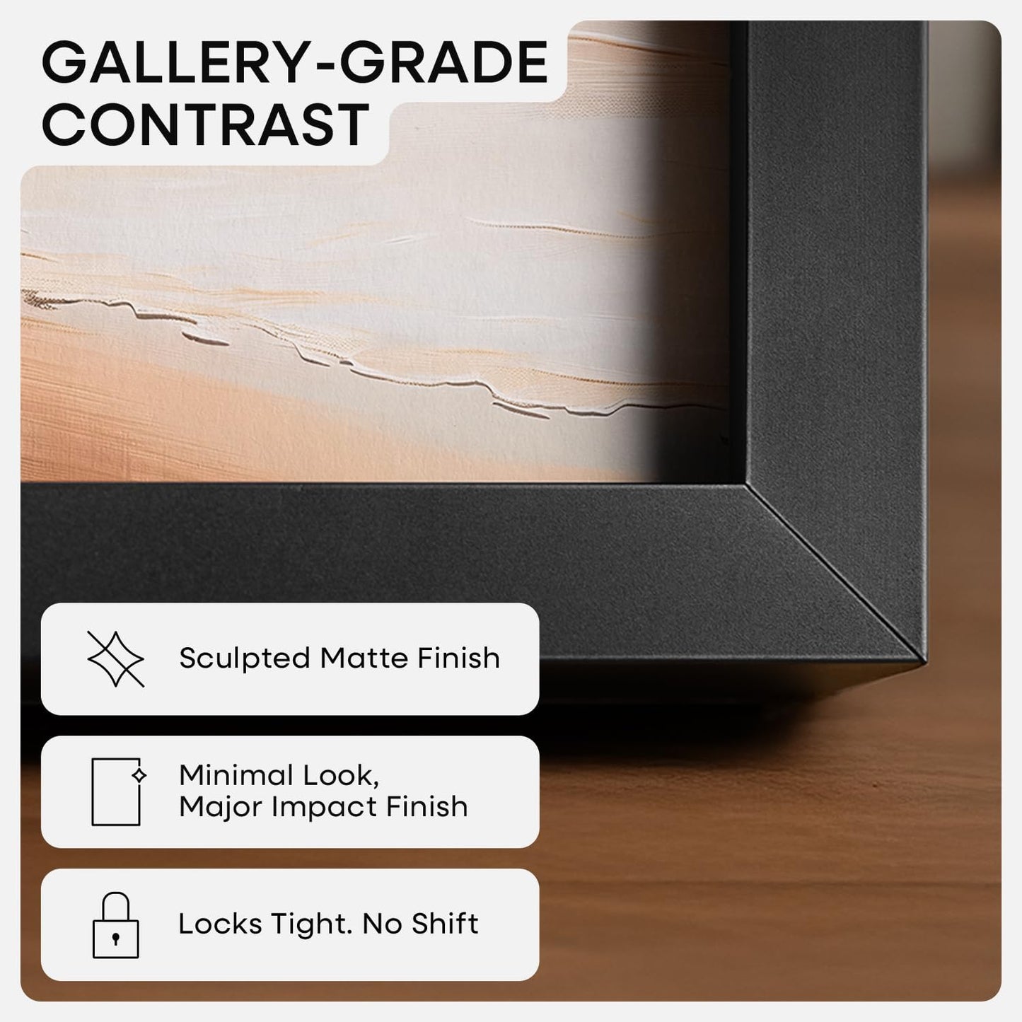 Homeforia 4x6 Picture Frame Black, High End Metal 4 x 6 Black Frames with Mat 3 x 5 for Art, 4x6 Desk Frame Matted to 3x5 inch Photo, 4 by 6 Wall or Tabletop Frames, Tempered Glass, Wall Kit, Set of 1