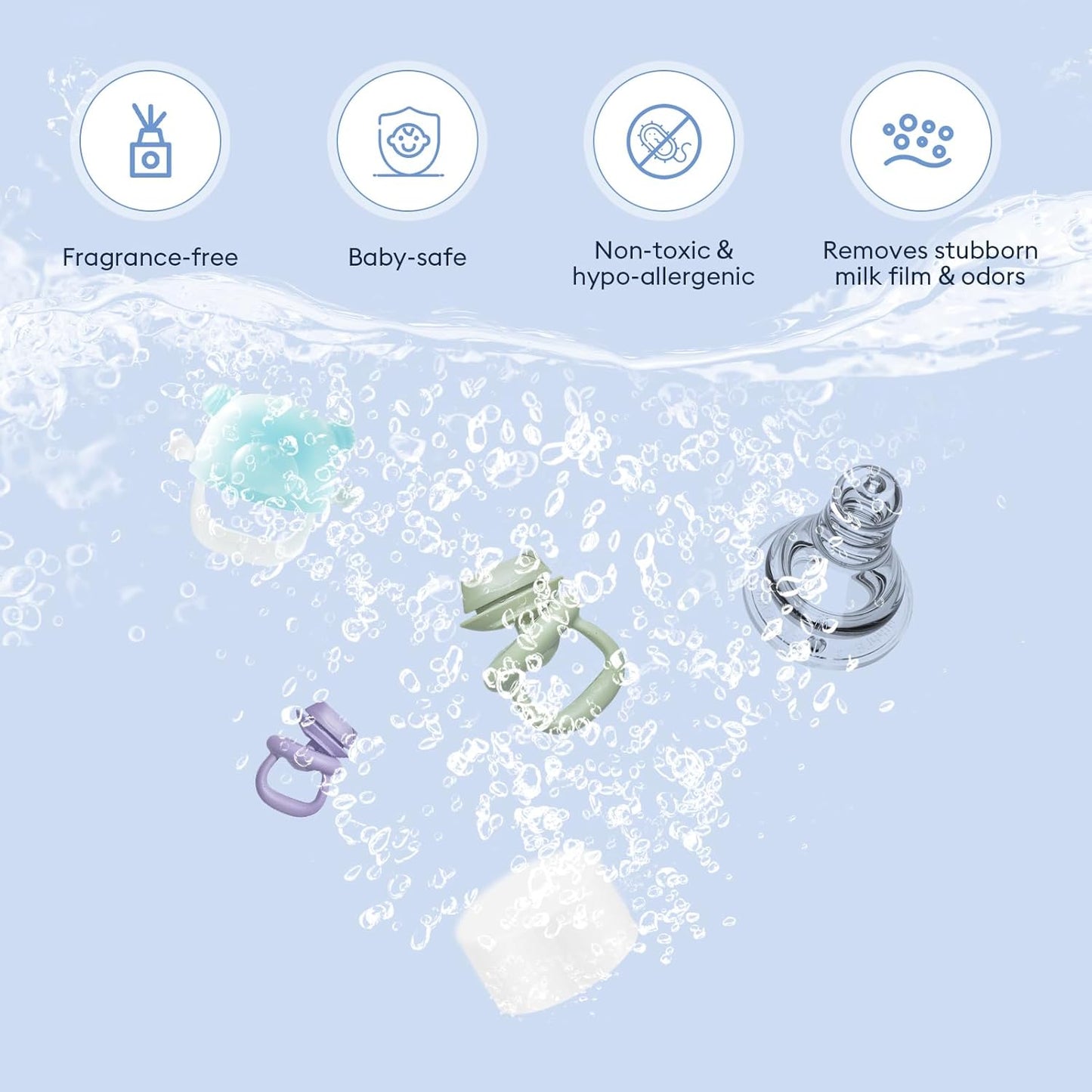 Professional Deep Cleaning Detergent Tablets for All Baby Bottle Washers, Washer Tablets for Bottle Washer and Sterilizer and Dryer, Easy to Use (150Pcs)