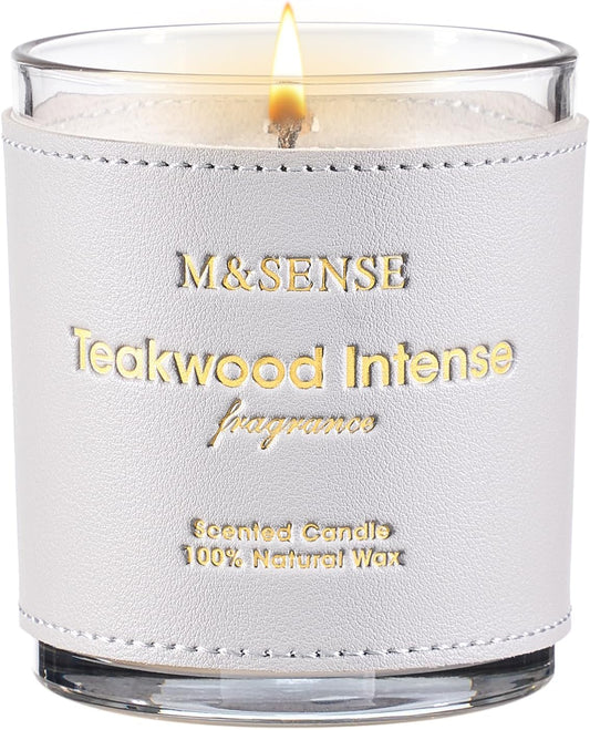 M&SENSE Mint Lavender Scented Soy Candles - Vegan, Heavy Scented, No Toxin Relaxing Candles for Stress Relief, 10oz 42-Hour Burn Time, Housewarming Gift for Women Man