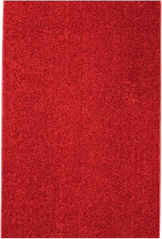 KOECKRITZ Soft and Colorful Kids Classroom Area Rugs (Passes Flammability Pill Test) Many Sizes and Bright Colors to Select from (5' x 5', Fire Engine)