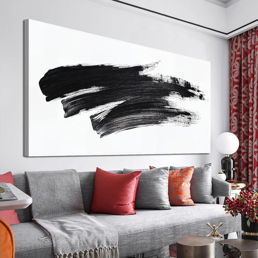 Canvas Wall Art Decor Large Black and White Wall Art Wall Pictures for Living Room Abstract Canvas Art Wall Decor Oversized Abstract Wall Art Prints Artwork for Walls Bedroom Home Wall Art Decor 29" X 58"