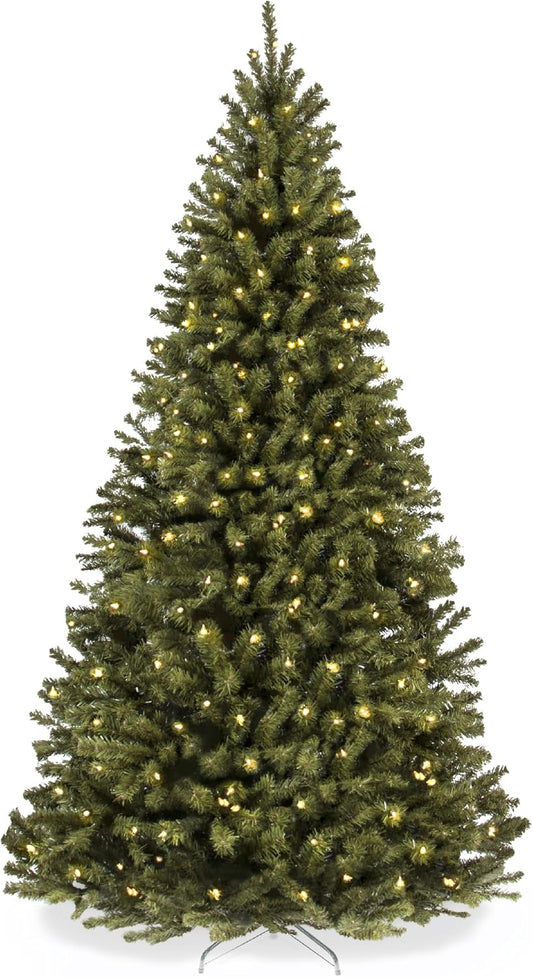 Best Choice Products 12ft Pre-Lit Spruce Artificial Holiday Christmas Tree for Home, Office, Decoration w/ 1,300 Incandescent Lights, 4,188 Branch Tips, Easy Assembly, Metal Hinges & Foldable Base
