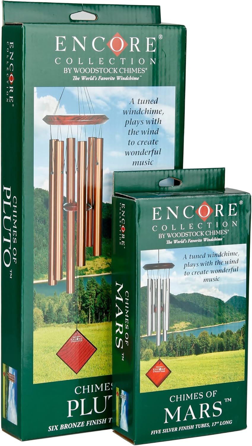 Woodstock Chimes Neptune Wind Chime for Outside 54" Large Verdigis, Deep Tone Sound for Outdoor Garden, Patio, Porch Decor, Encore Collection DCV54