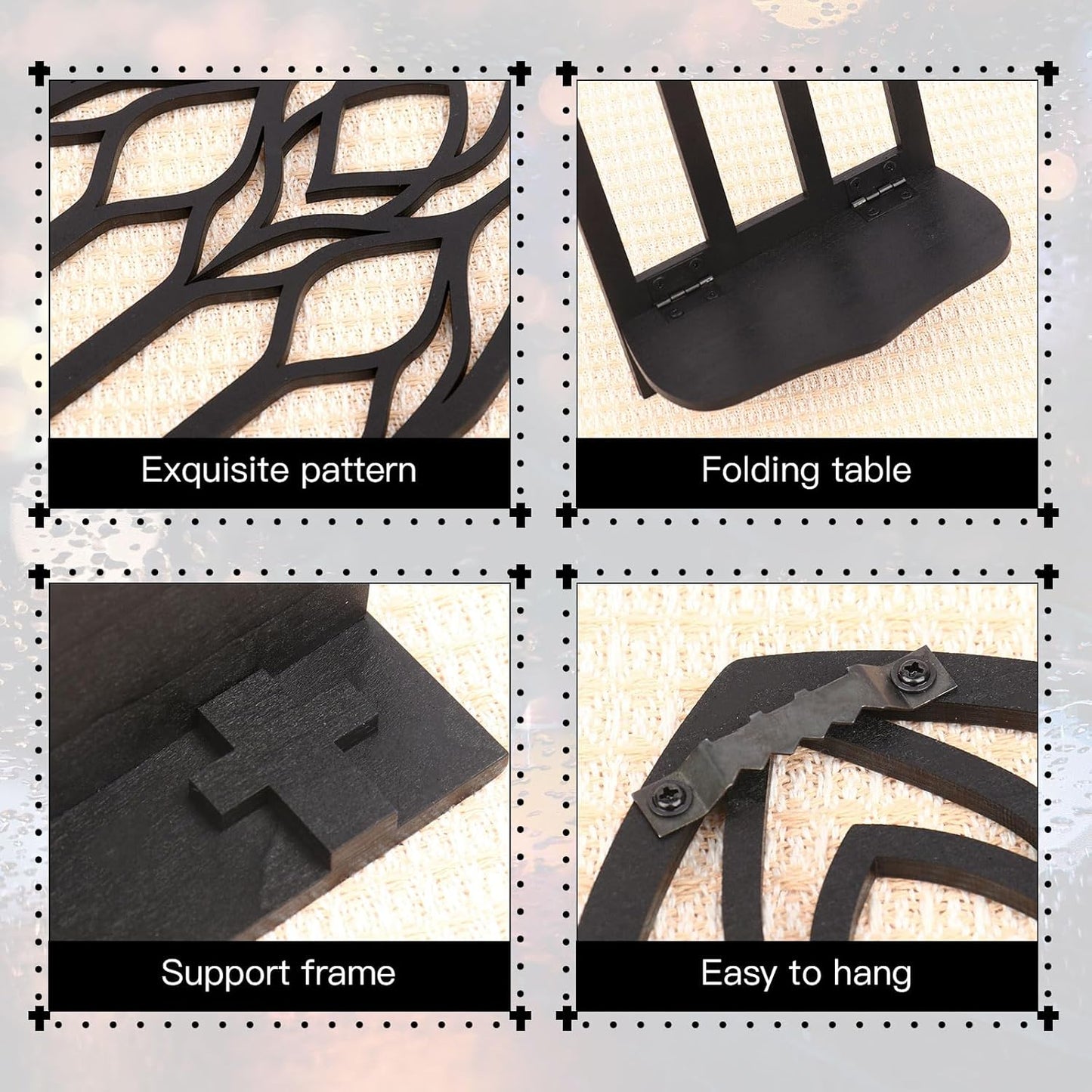 2 Pcs Gothic Sconces Wall Decor Black Goth Decor Arched Church Wall Gothic Decor Art Gothic Bathroom Decor Gothic Home Decor for Living Room Kitchen Dinner Room (Upward)