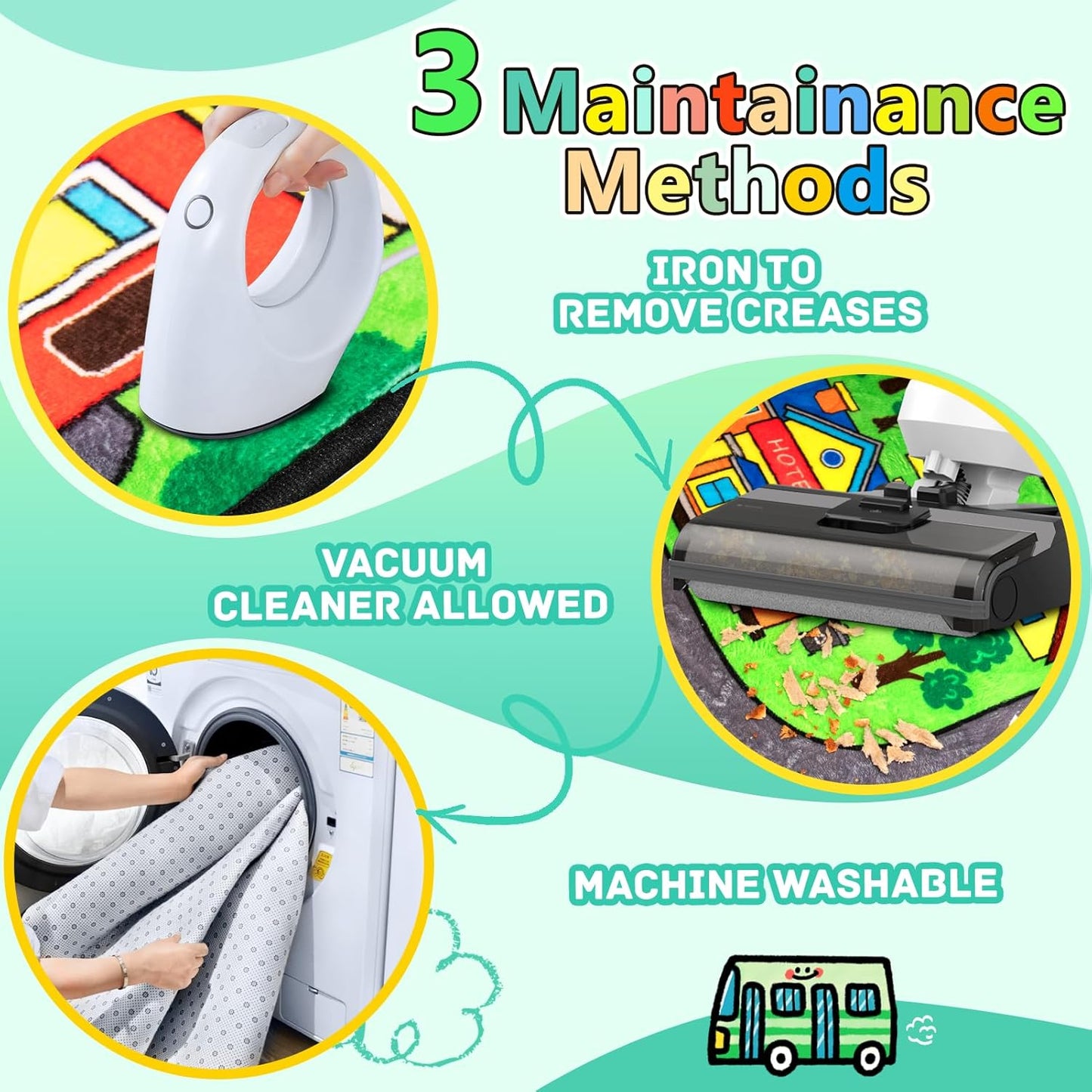 Road Car Rug,City Road Rug for Kids,4x6 Ft Kids Floor Play mat,and Car Carpet Play Mat with Realistic Colors – Perfect for Children and Non-Slip for Classroom,Playroom and Bedroom