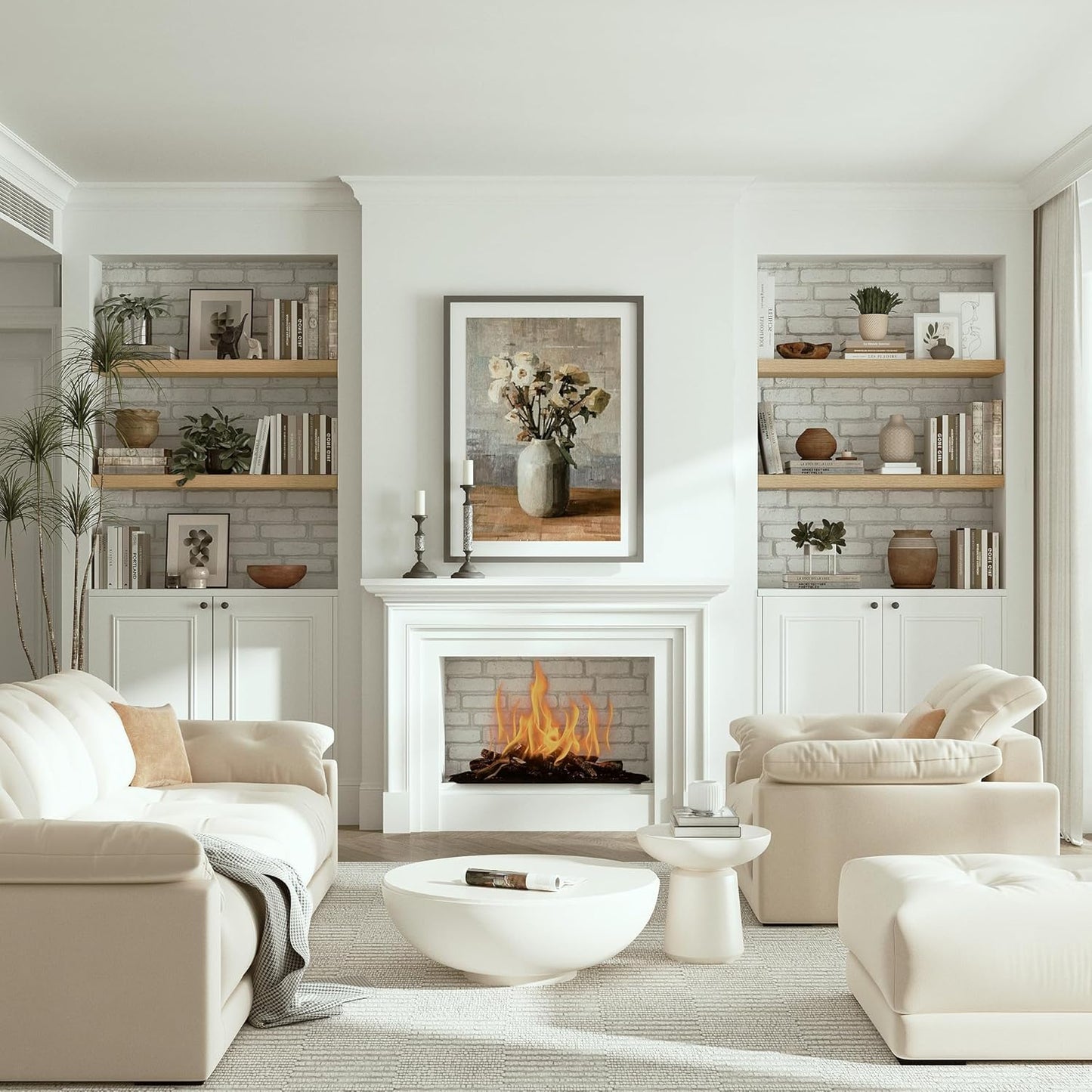 10 inches Deep Floating Shelves 36 inch Long, Single Wall Shelves Heavy Duty 70 lbs for Bedroom, Bathroom, Living Room, Kitchen, Office, Modern Shelf Home Decor, Set of 1, Oak