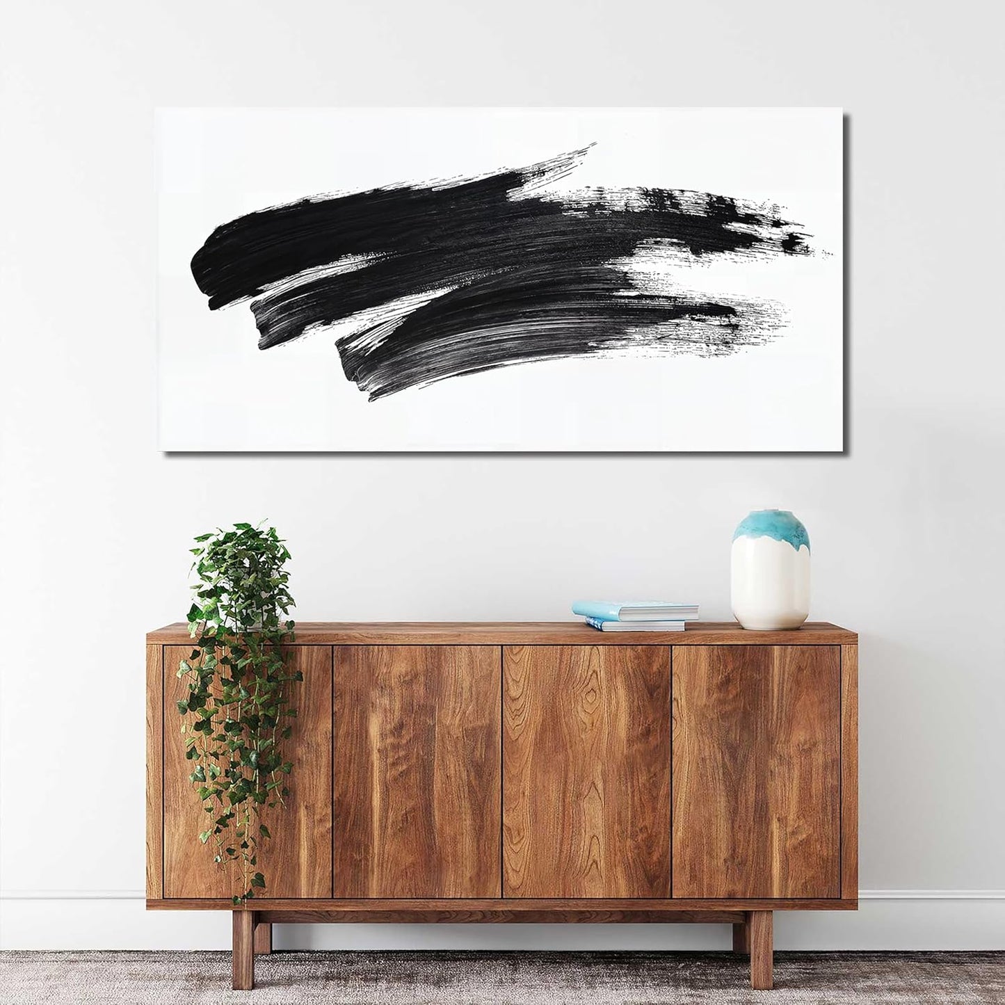 Abstract Wall Art Decor Black and White Wall Art Decorations Wall Pictures for Living Room Abstract Canvas Art Wall Decor Minimalist Wall Art Prints Artwork for Walls Bedroom Home Wall Art Decor 20" X 40"