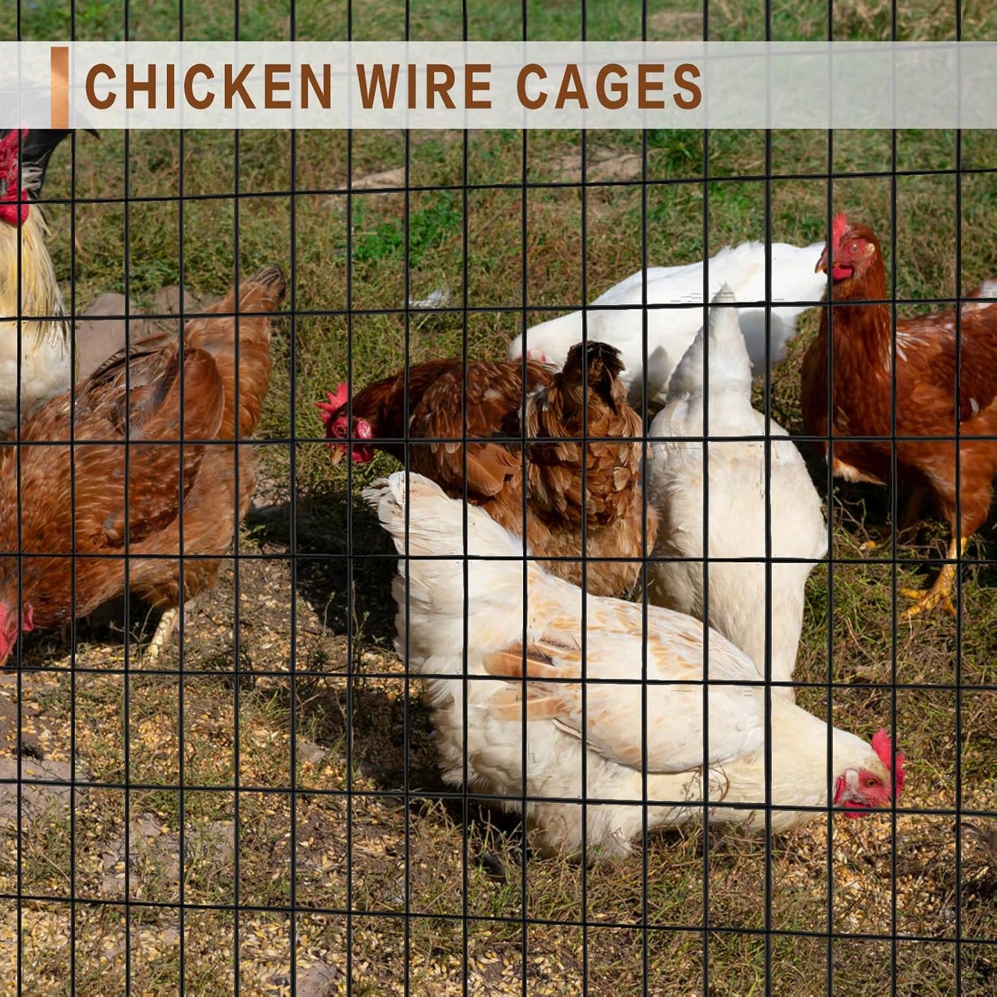 Tongmo 3 ft x 100 ft Black PVC Coated Welded Wire Fence, 16GA Garden Chicken Wire Fence Roll, Mesh Size 2" x 4" Hardware Cloth, Ideal for Yard Protection and Poultry Netting