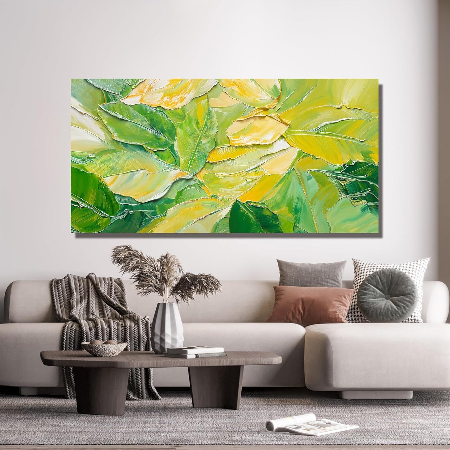 Canvas Wall Art Decor Wall Art Pictures for Living Room Artwork for Walls Abstract Green Wall Art Prints Abstract Canvas Art Wall Decor Wall Decorations Bedroom Home Aesthetic Wall Art Decor 20" X 40"