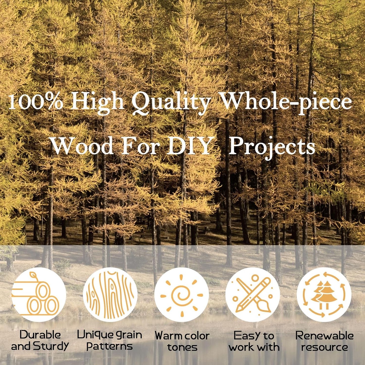 48 Pieces Unfinished Wood Coasters, GOH DODD 4 Inch Wooden Blanks with Non-Slip Pads for Laser Engraving Wood Burning Staining Painting Decoupage Housewarming Gifts Wedding Crafts Education, Square