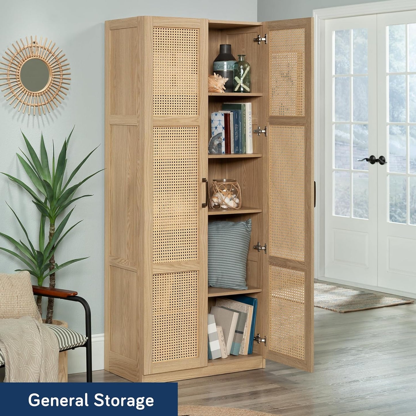 Sauder Miscellaneous Storage Cabinet, Harmony Ash Finish